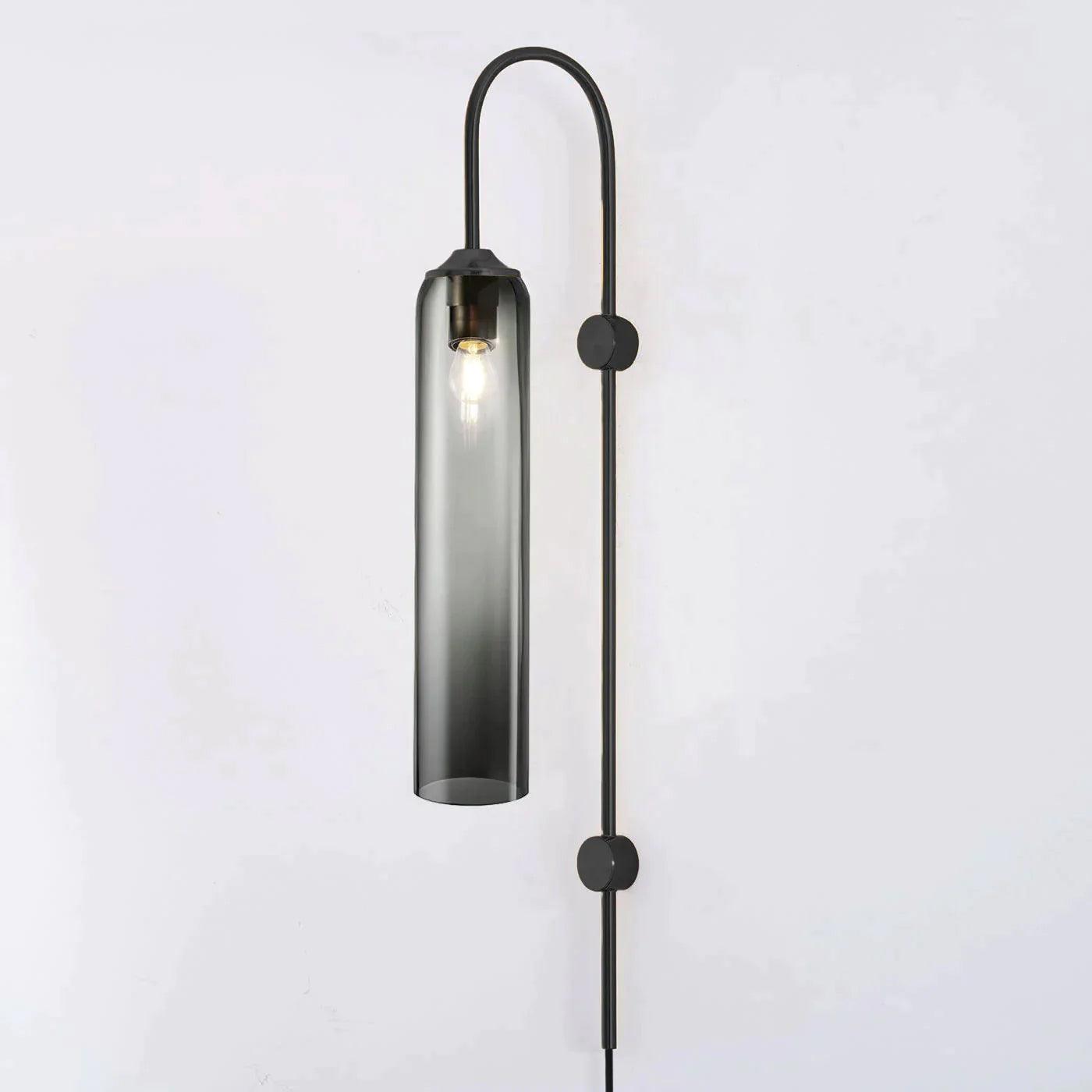 Modern Glass Plug-In Sconce Wall Lamp