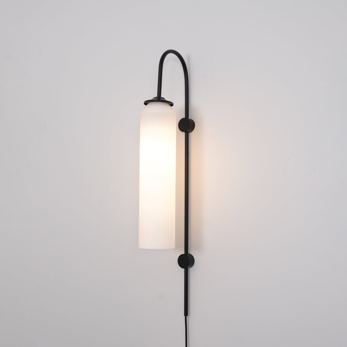 Modern Glass Plug-In Sconce Wall Lamp