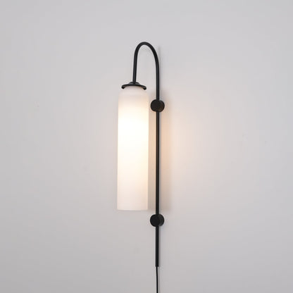 Modern Glass Plug-In Sconce Wall Lamp