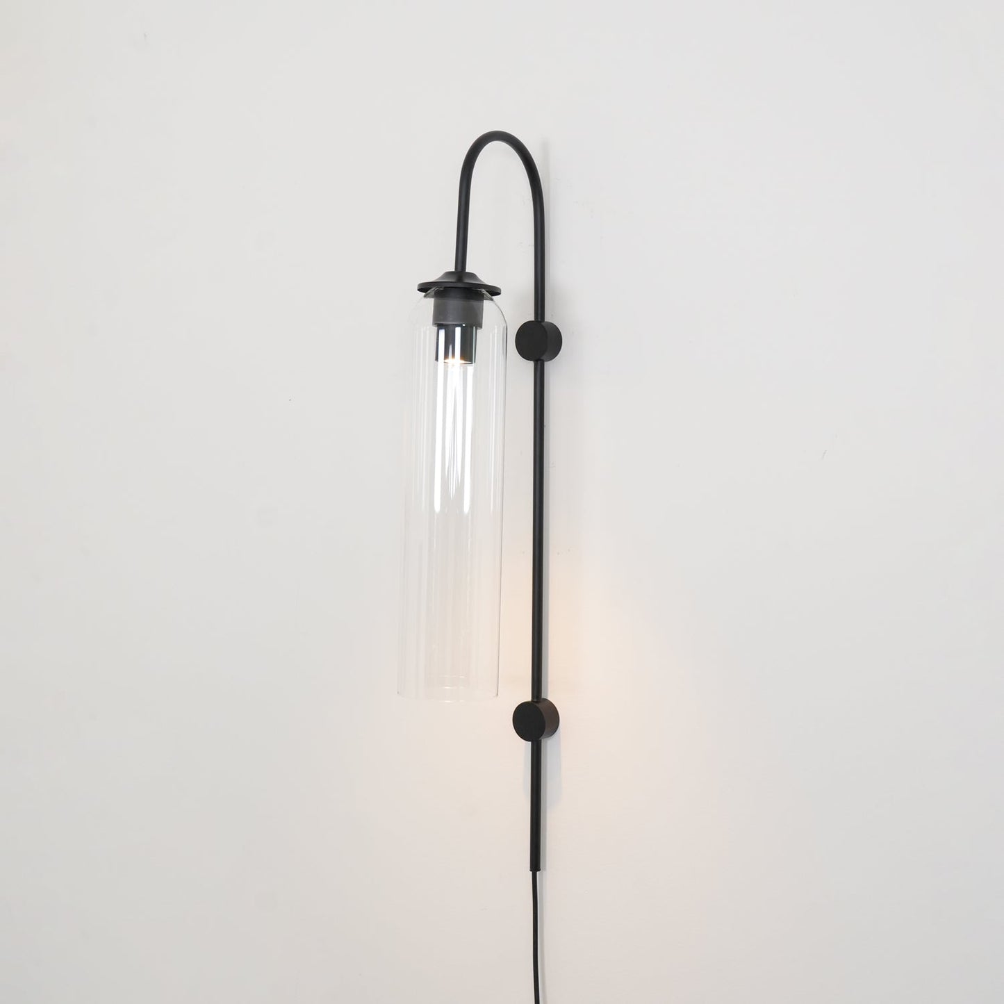 Modern Glass Plug-In Sconce Wall Lamp