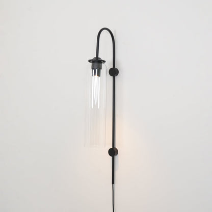 Modern Glass Plug-In Sconce Wall Lamp