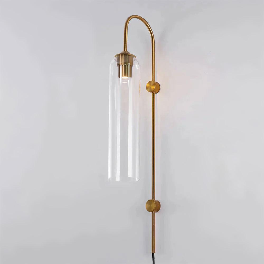 Modern Glass Plug-In Sconce Wall Lamp