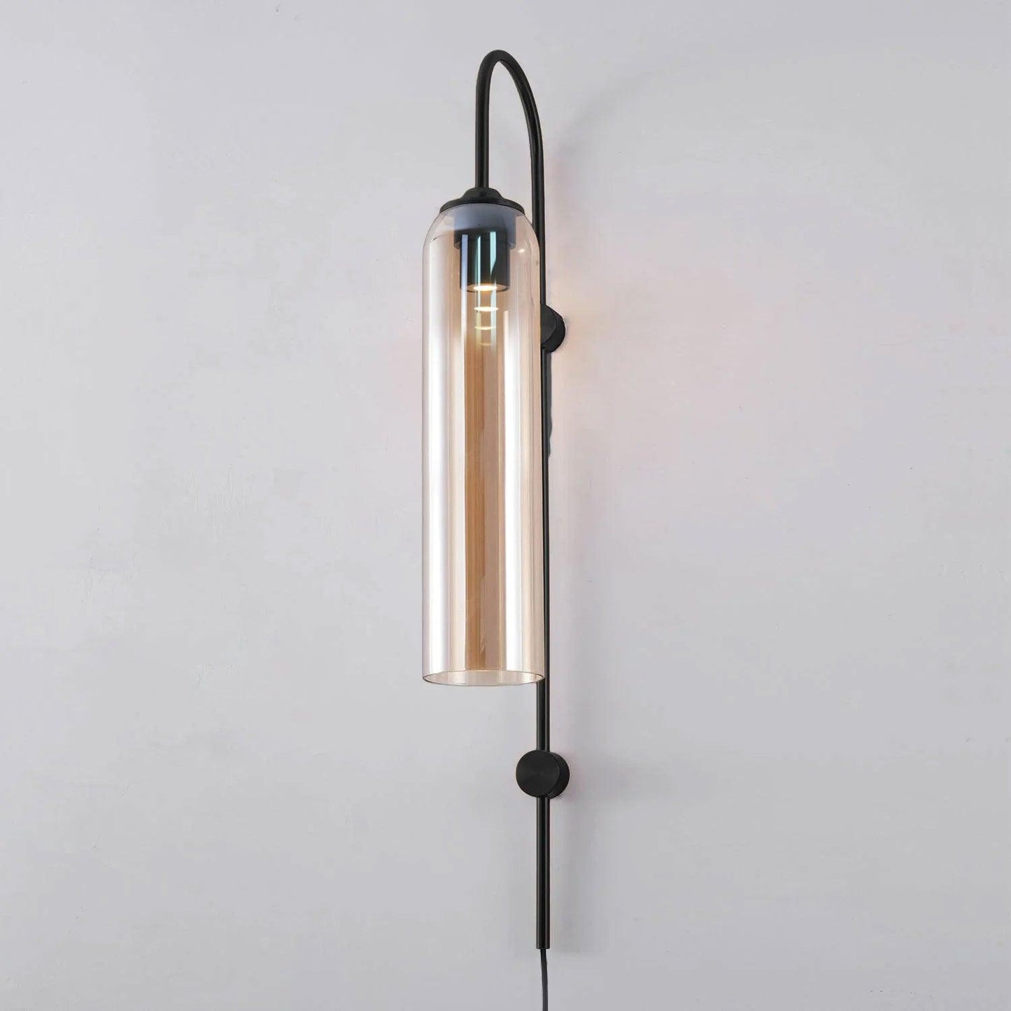 Modern Glass Plug-In Sconce Wall Lamp