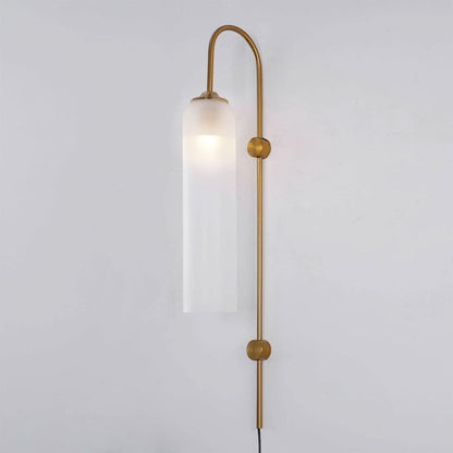 Modern Glass Plug-In Sconce Wall Lamp