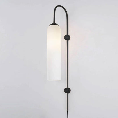 Modern Glass Plug-In Sconce Wall Lamp