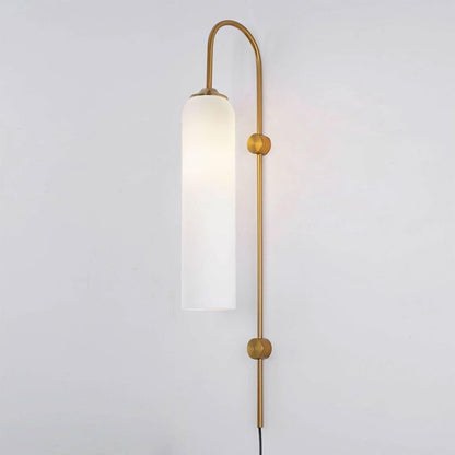 Modern Glass Plug-In Sconce Wall Lamp