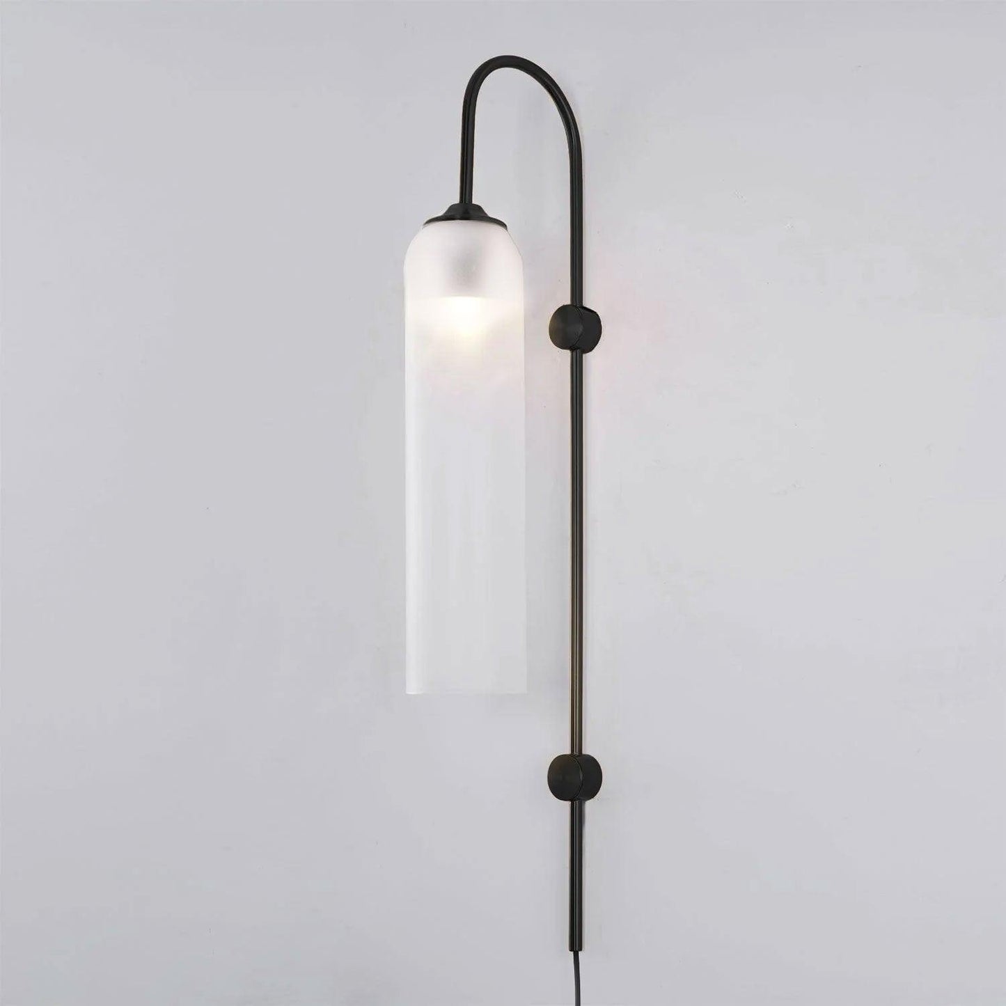 Modern Glass Plug-In Sconce Wall Lamp