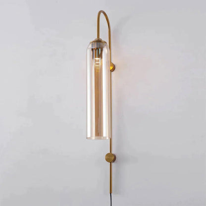 Modern Glass Plug-In Sconce Wall Lamp