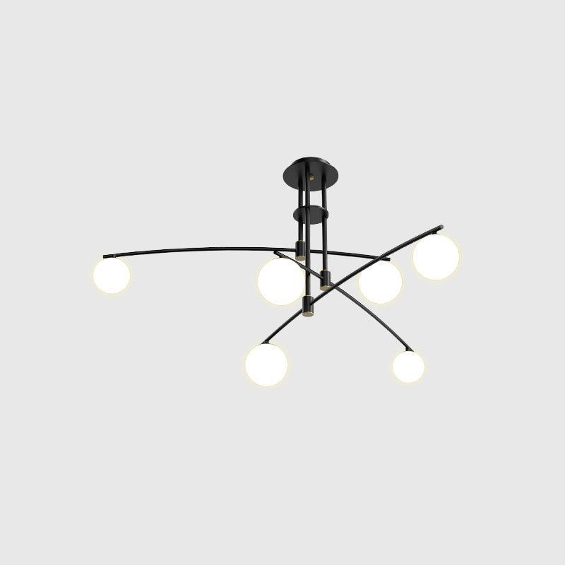 Modern Long Arm Candelabrum Chandelier