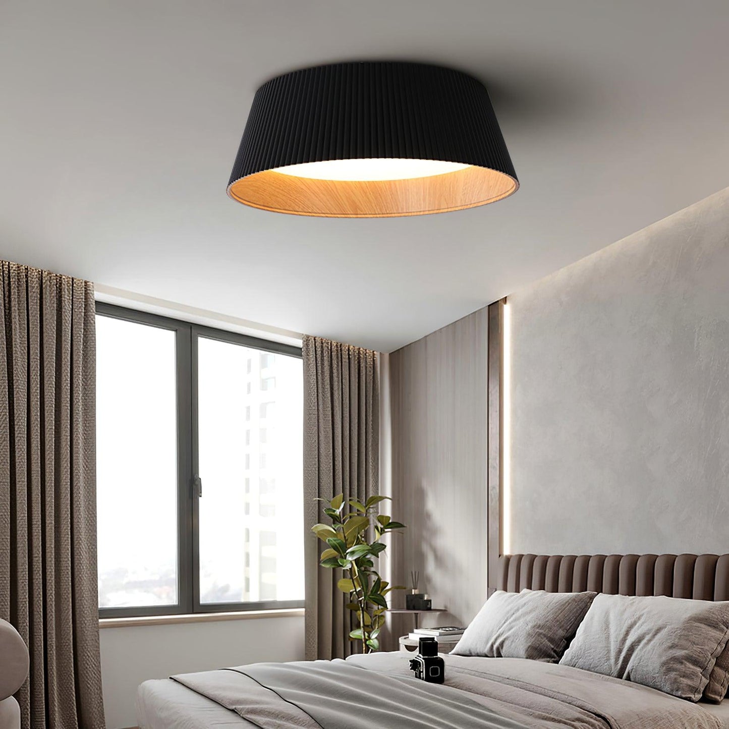 Modern Ribbed Overhead light Ceiling Light