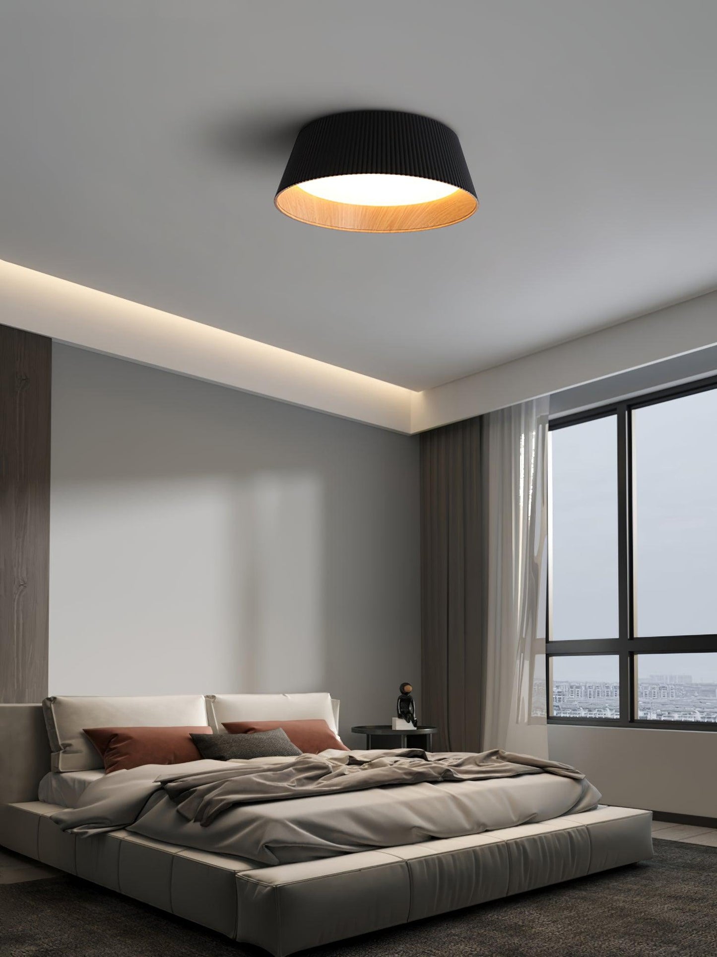 Modern Ribbed Overhead light Ceiling Light