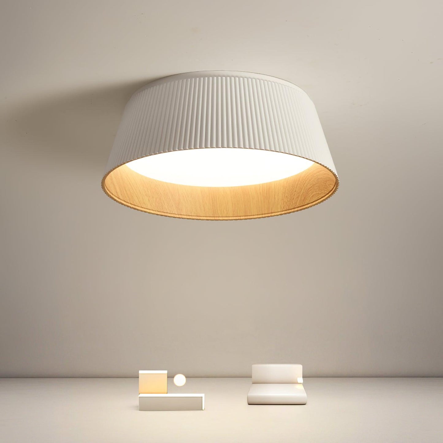 Modern Ribbed Overhead light Ceiling Light