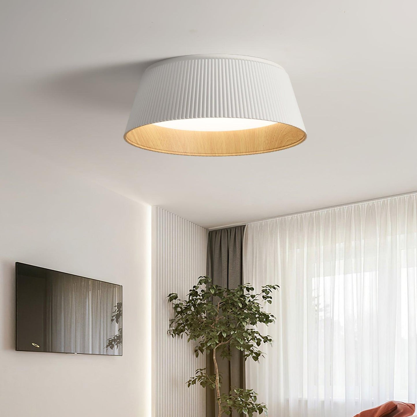 Modern Ribbed Overhead light Ceiling Light