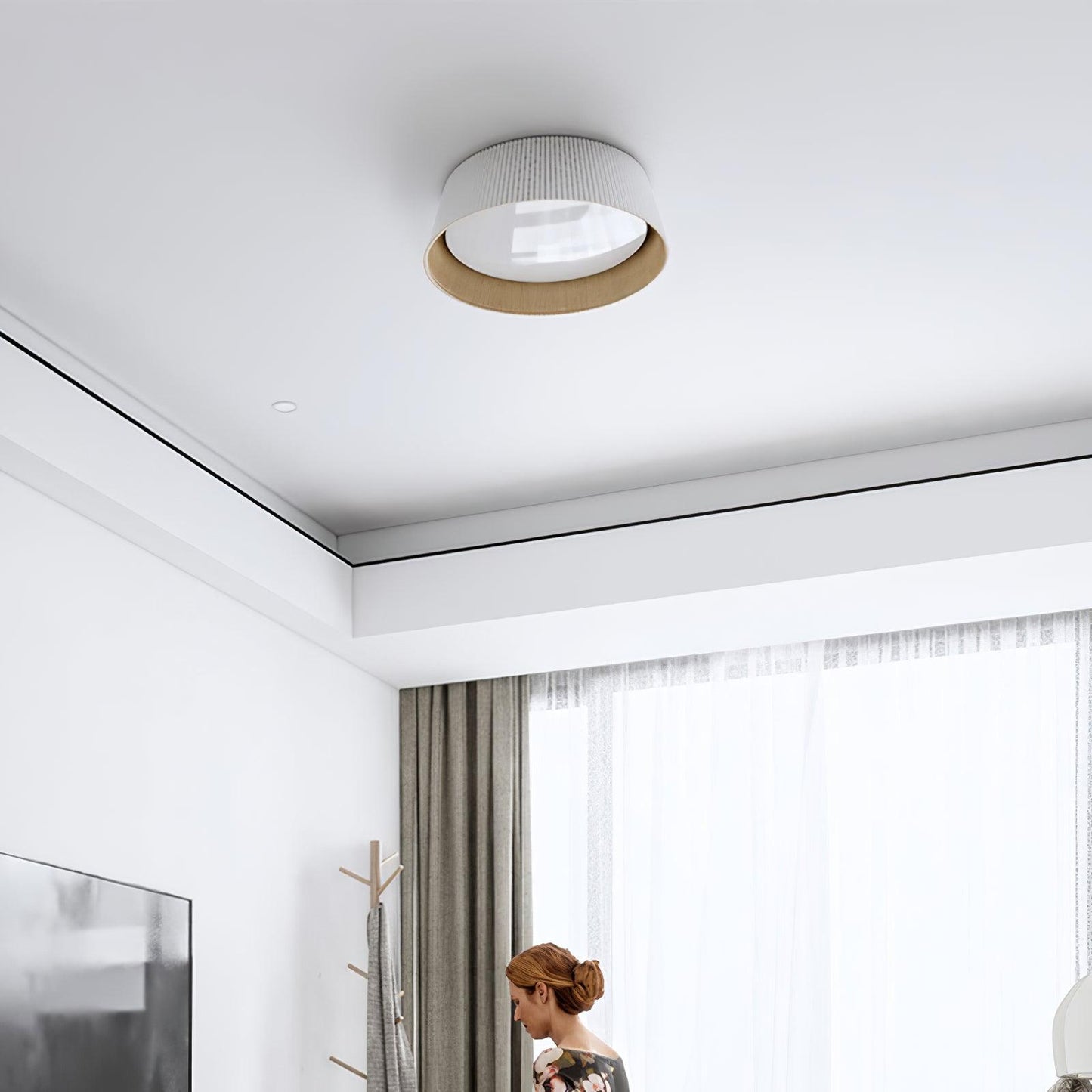 Modern Ribbed Overhead light Ceiling Light