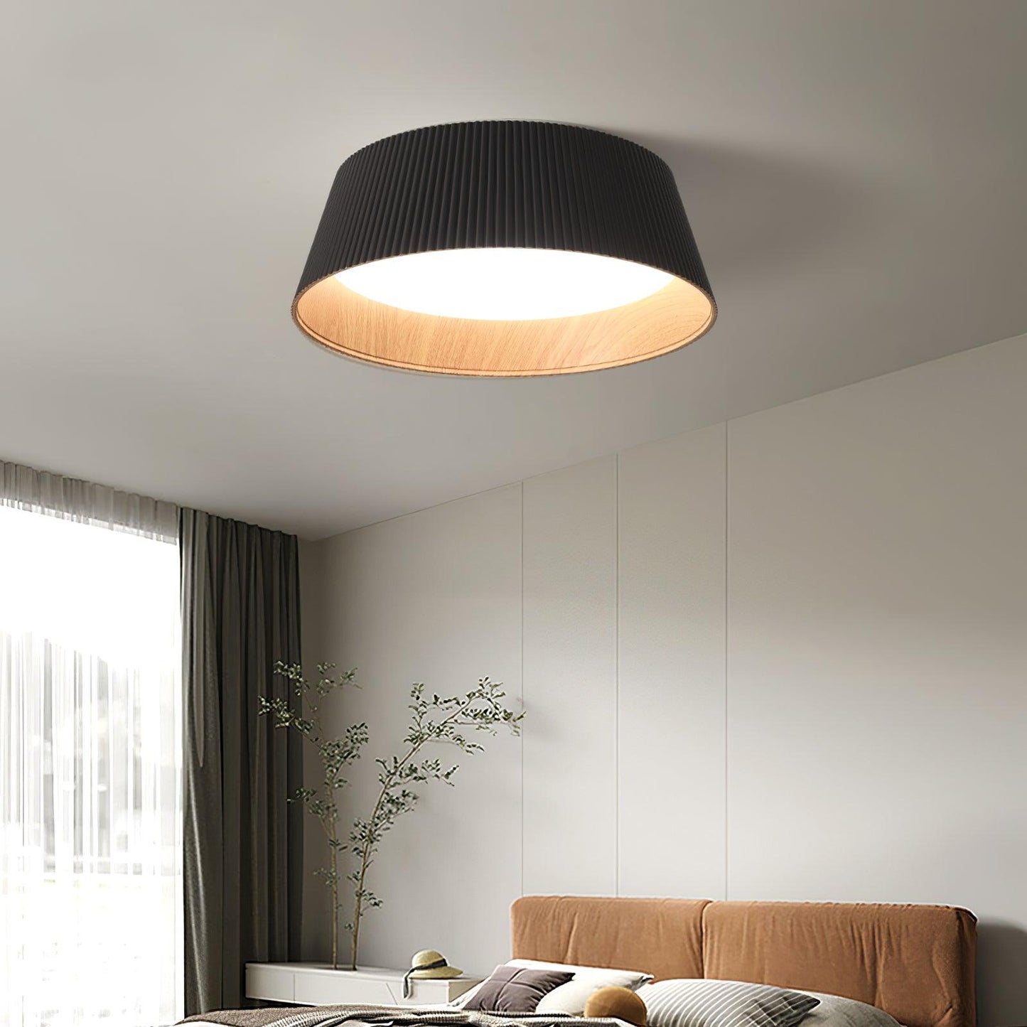 Modern Ribbed Overhead light Ceiling Light