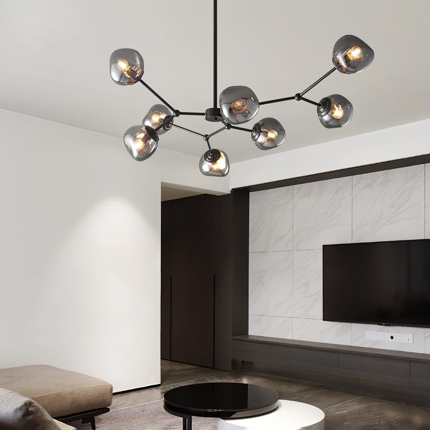 Molecular Glass Pendant light Chandelier