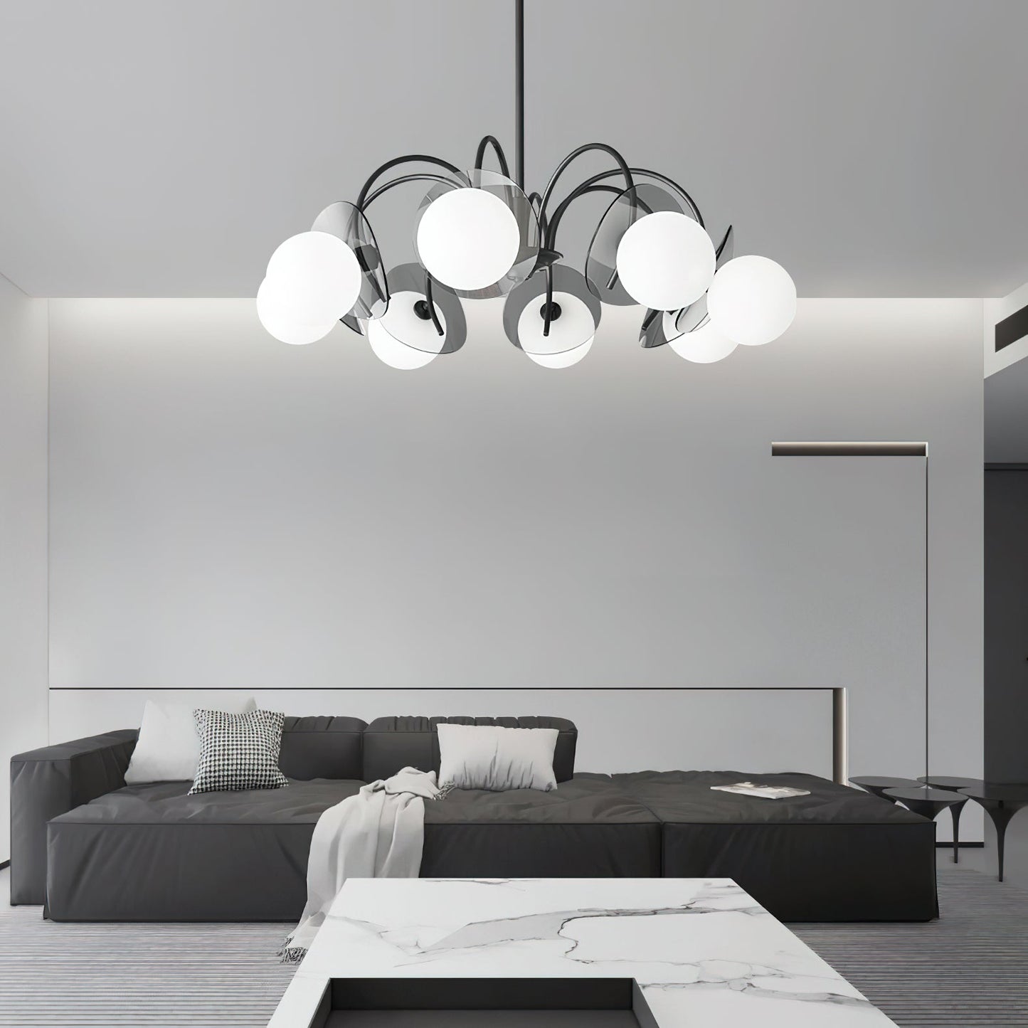 Molecular Spherical Glass Ceiling fixture Chandelier