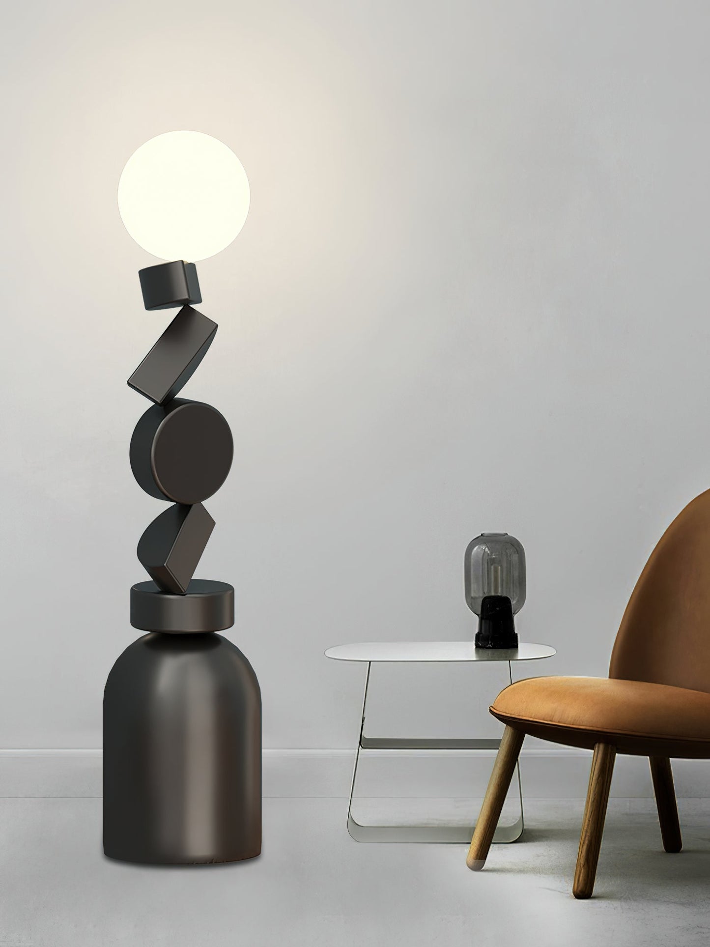 Monolith Cube Accent Lamp Floor Lamp