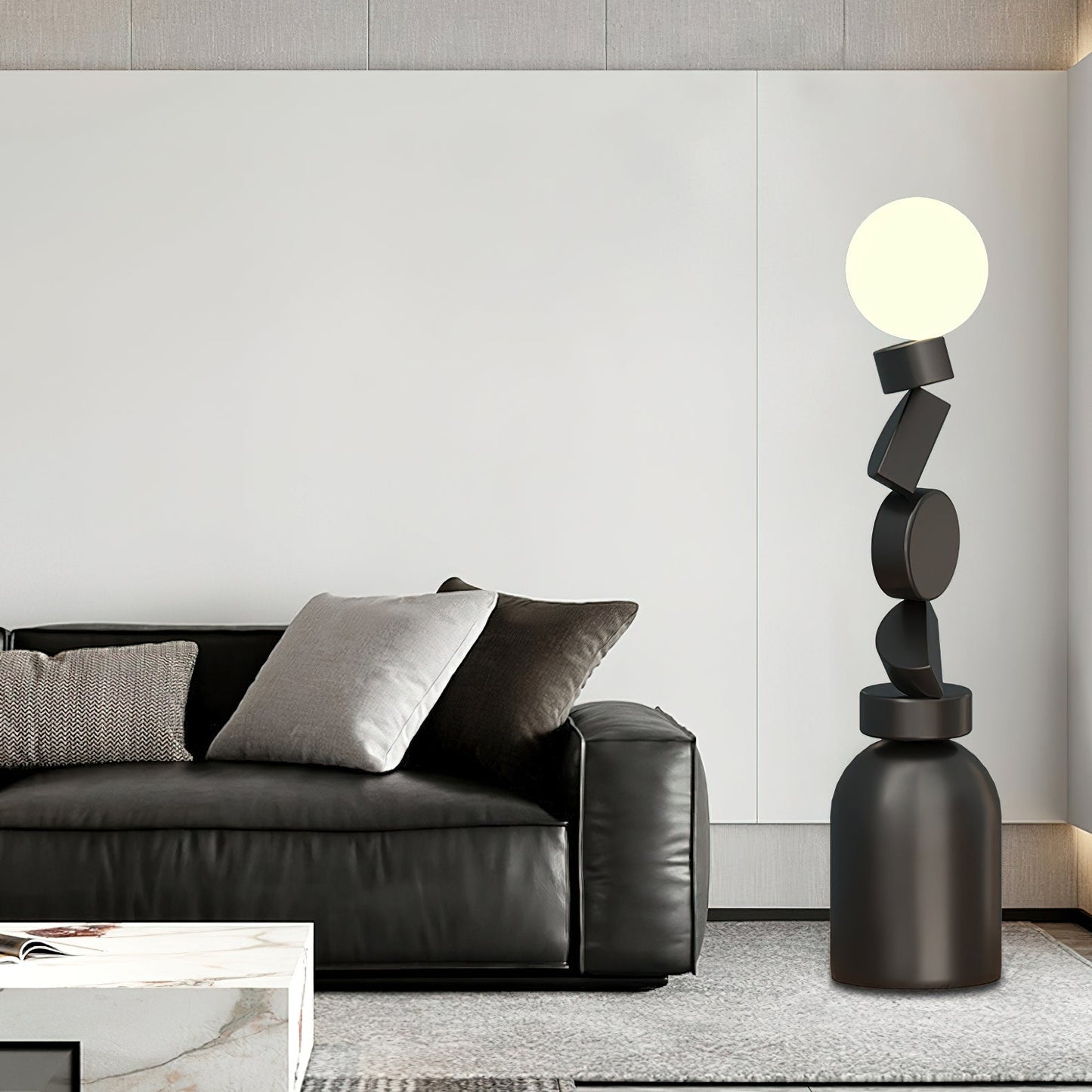 Monolith Cube Accent Lamp Floor Lamp