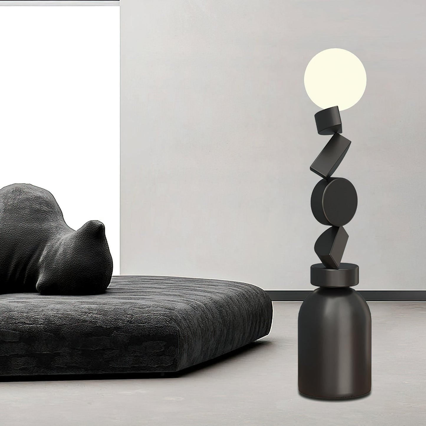 Monolith Cube Accent Lamp Floor Lamp