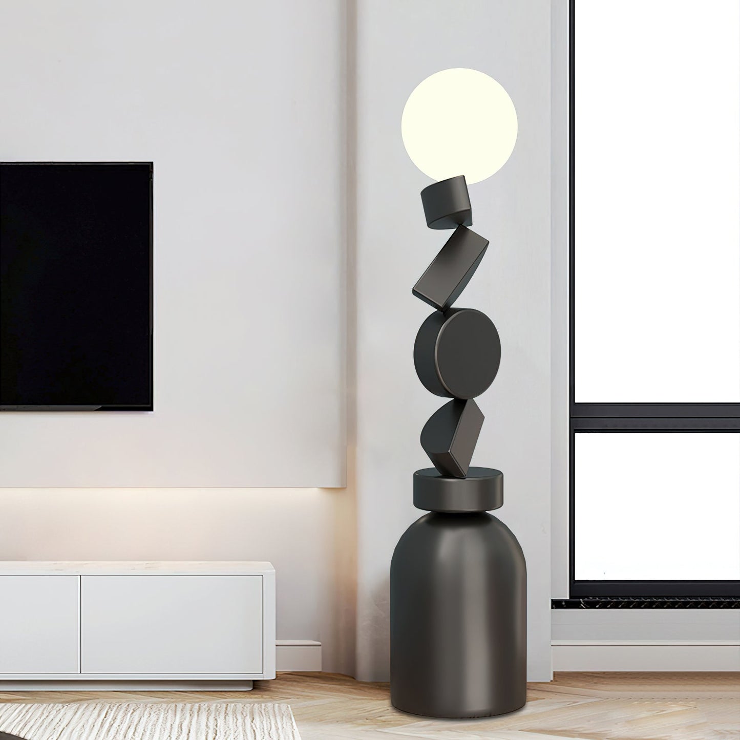 Monolith Cube Accent Lamp Floor Lamp