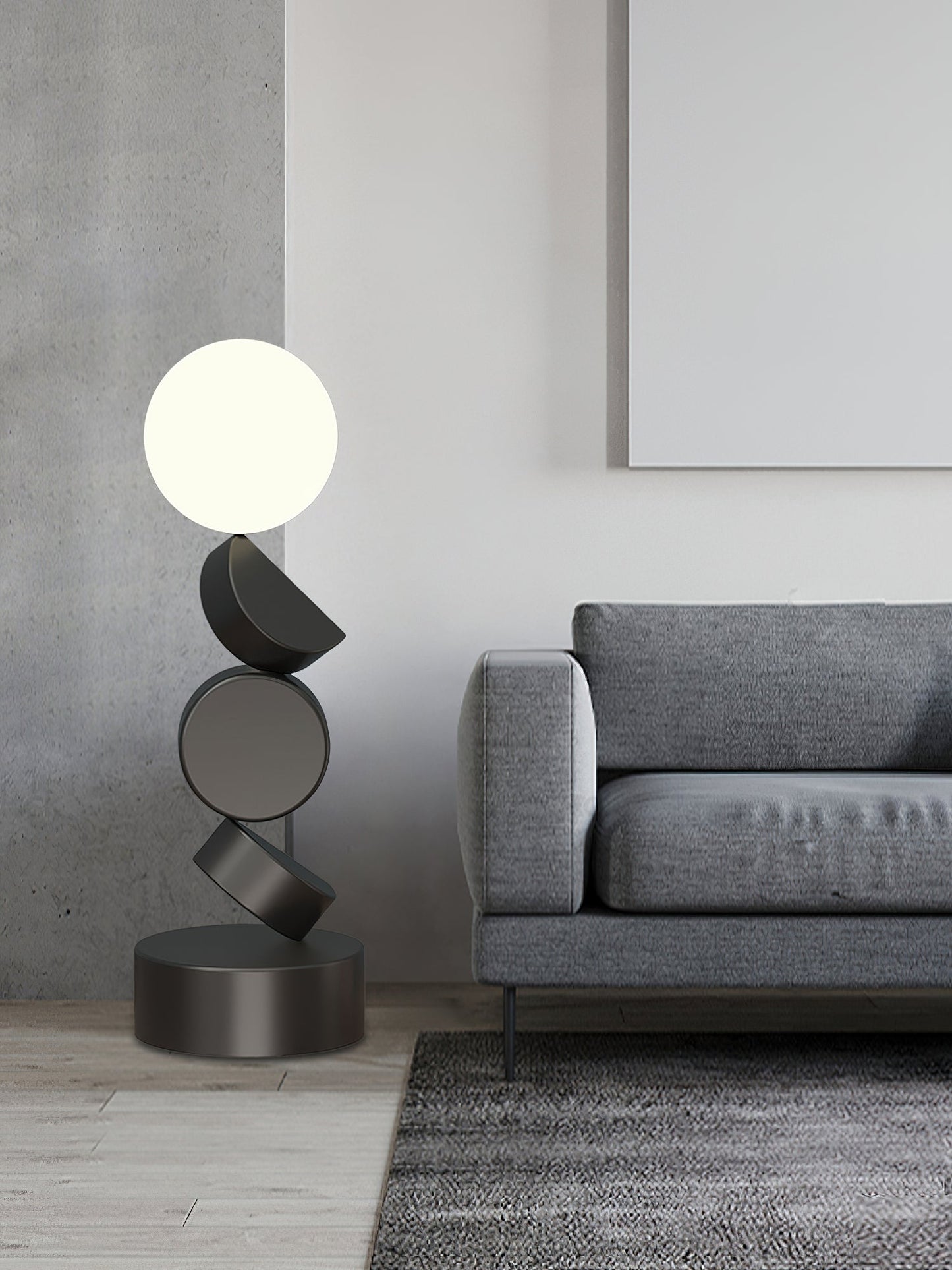 Monolith Cube Accent Lamp Floor Lamp