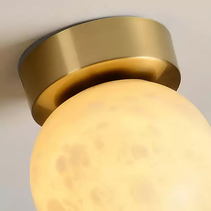 Moon Alabaster Overhead light Ceiling Light