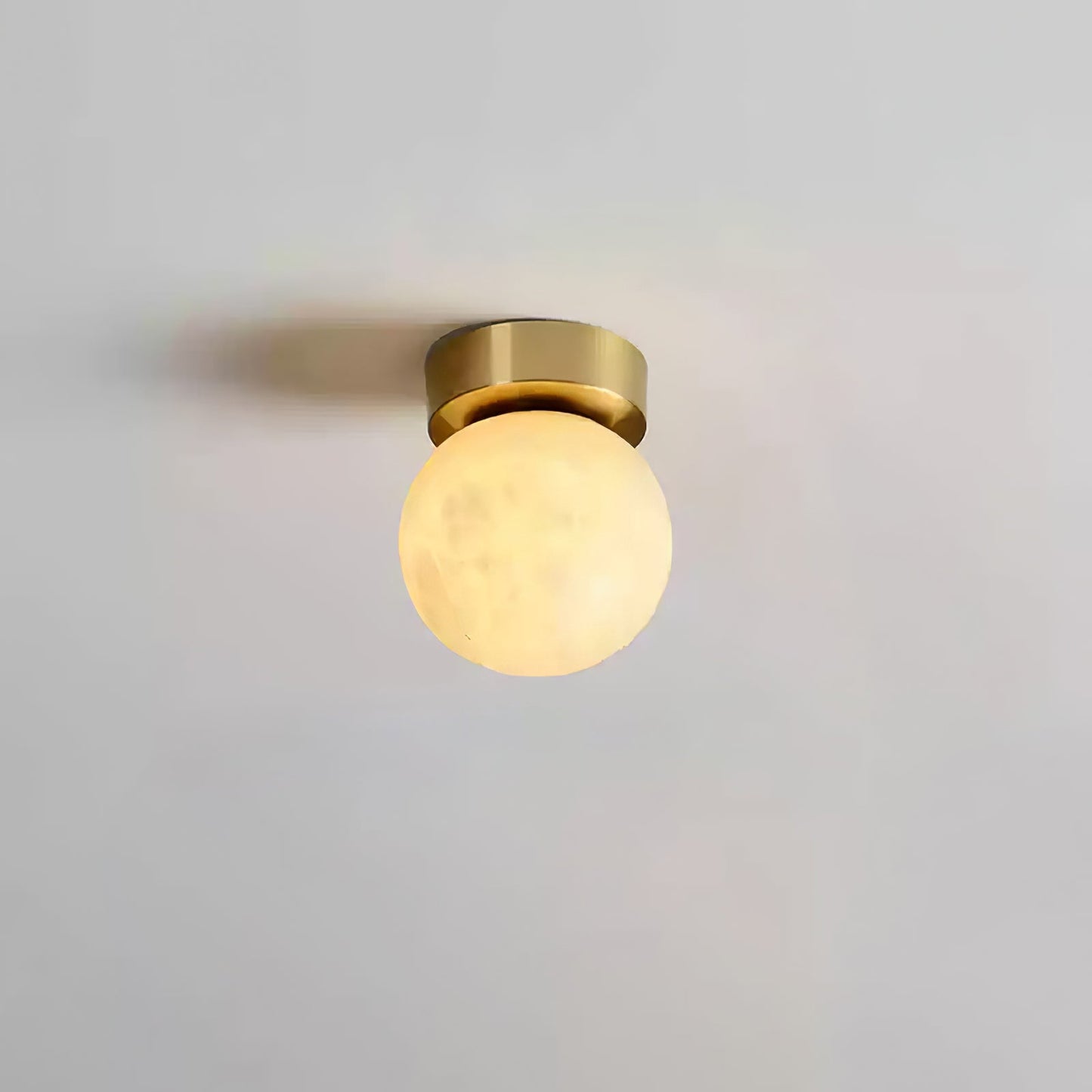 Moon Alabaster Overhead light Ceiling Light