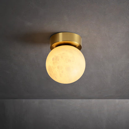 Moon Alabaster Overhead light Ceiling Light