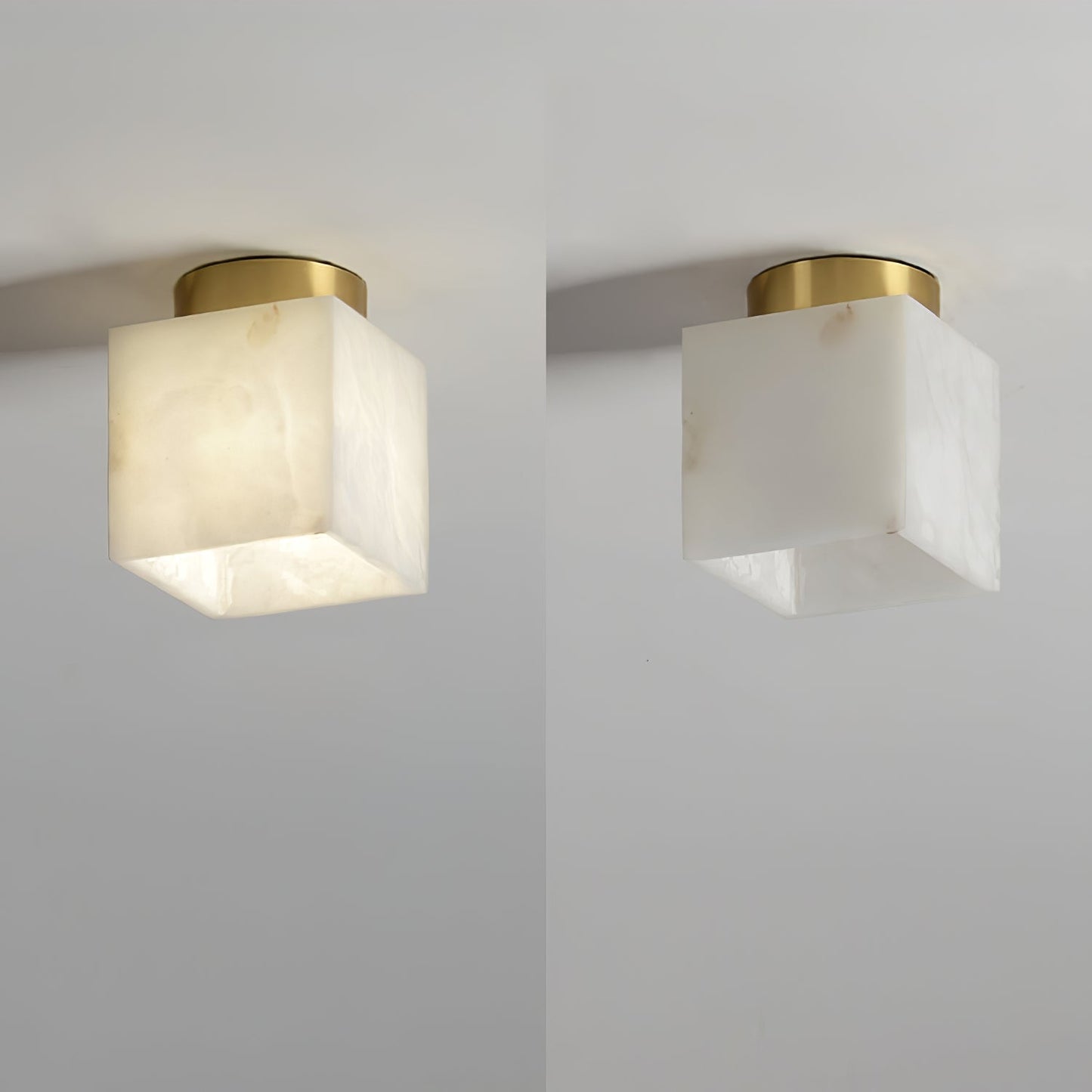 Moon Alabaster Overhead light Ceiling Light