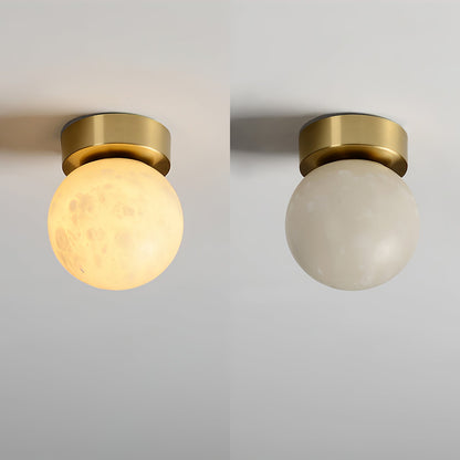 Moon Alabaster Overhead light Ceiling Light