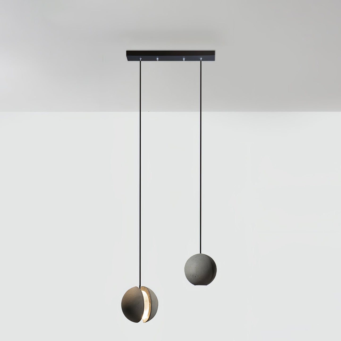 Moon Concrete Ceiling light fitting Pendant Lamp