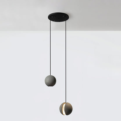 Moon Concrete Ceiling light fitting Pendant Lamp