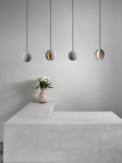 Moon Concrete Ceiling light fitting Pendant Lamp