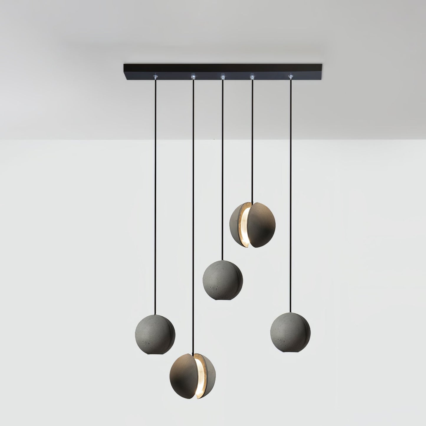 Moon Concrete Ceiling light fitting Pendant Lamp