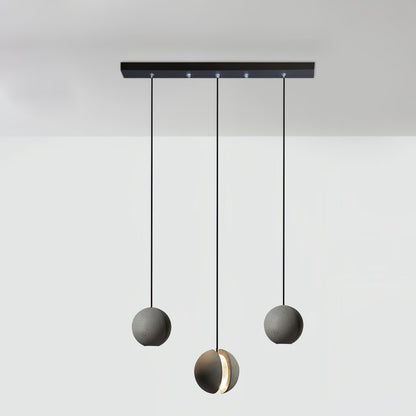 Moon Concrete Ceiling light fitting Pendant Lamp