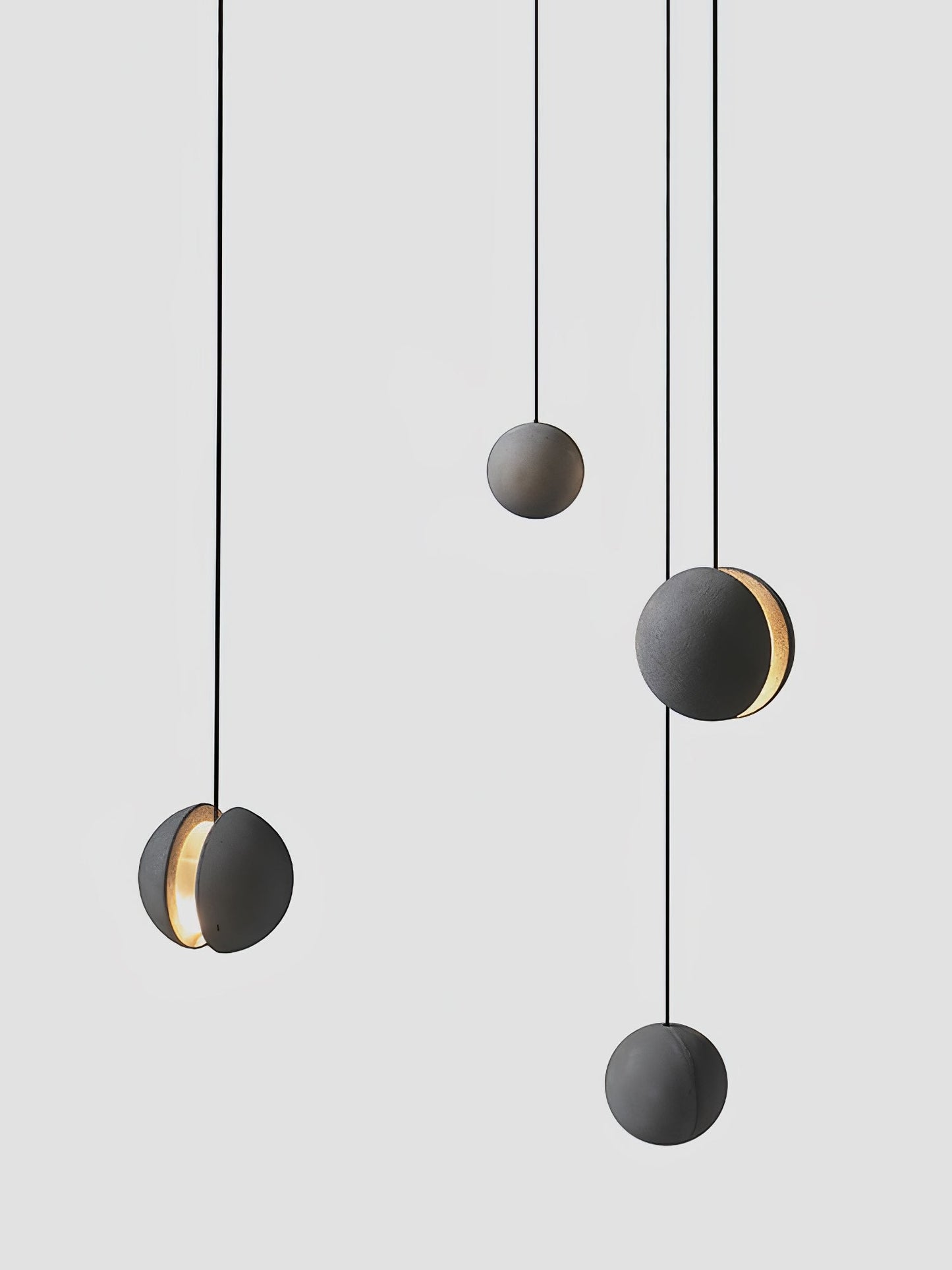 Moon Concrete Ceiling light fitting Pendant Lamp