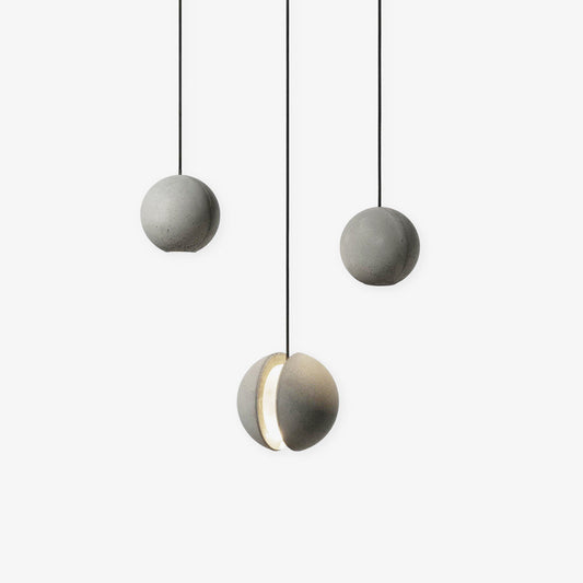 Moon Concrete Ceiling light fitting Pendant Lamp