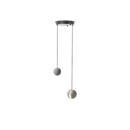 Moon Concrete Ceiling light fitting Pendant Lamp