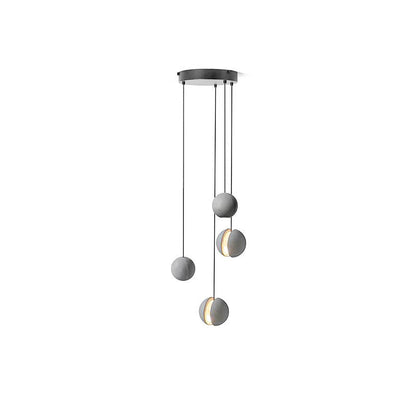 Moon Concrete Ceiling light fitting Pendant Lamp