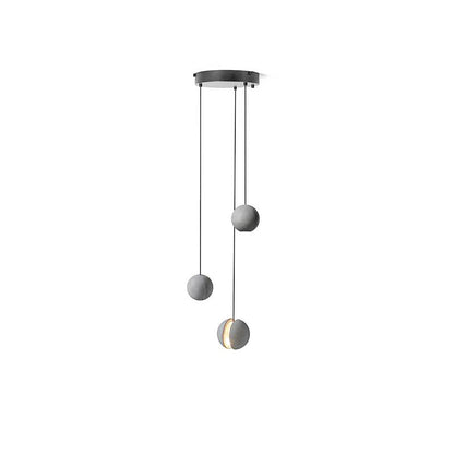 Moon Concrete Ceiling light fitting Pendant Lamp