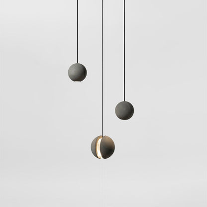 Moon Concrete Ceiling light fitting Pendant Lamp