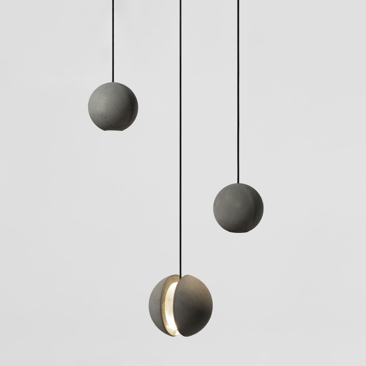 Moon Concrete Ceiling light fitting Pendant Lamp