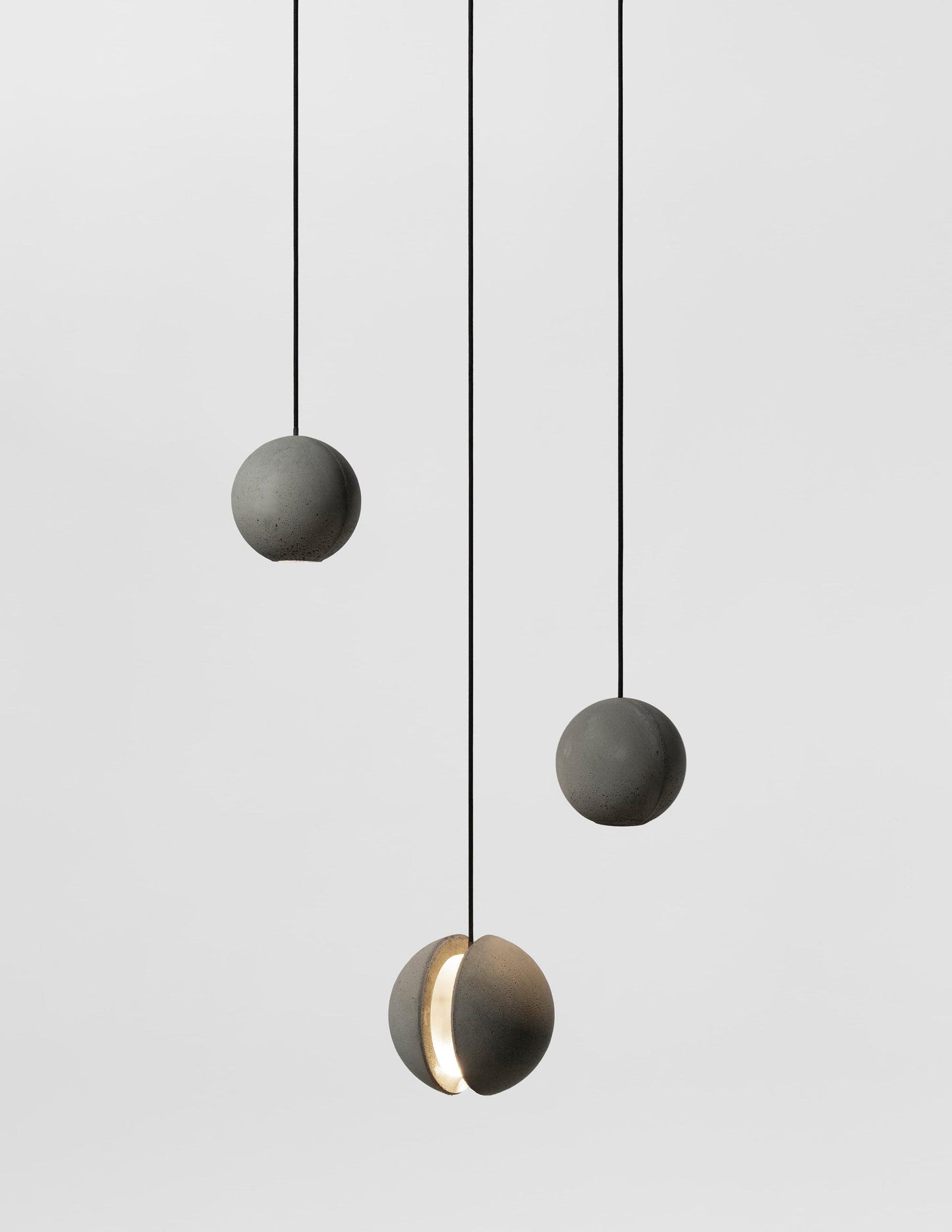 Moon Concrete Ceiling light fitting Pendant Lamp