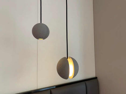 Moon Concrete Ceiling light fitting Pendant Lamp