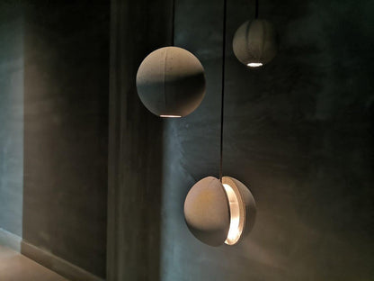 Moon Concrete Ceiling light fitting Pendant Lamp