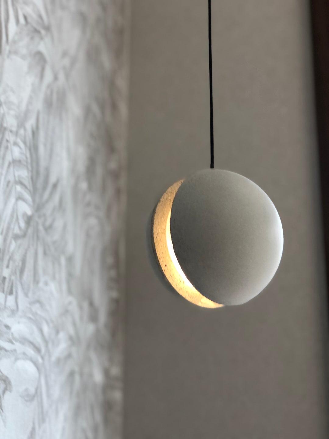 Moon Concrete Ceiling light fitting Pendant Lamp