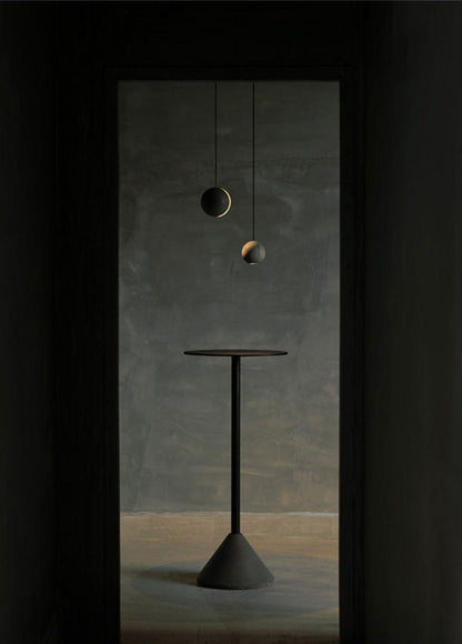 Moon Concrete Ceiling light fitting Pendant Lamp