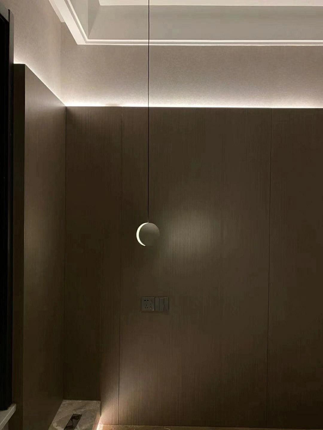 Moon Concrete Ceiling light fitting Pendant Lamp