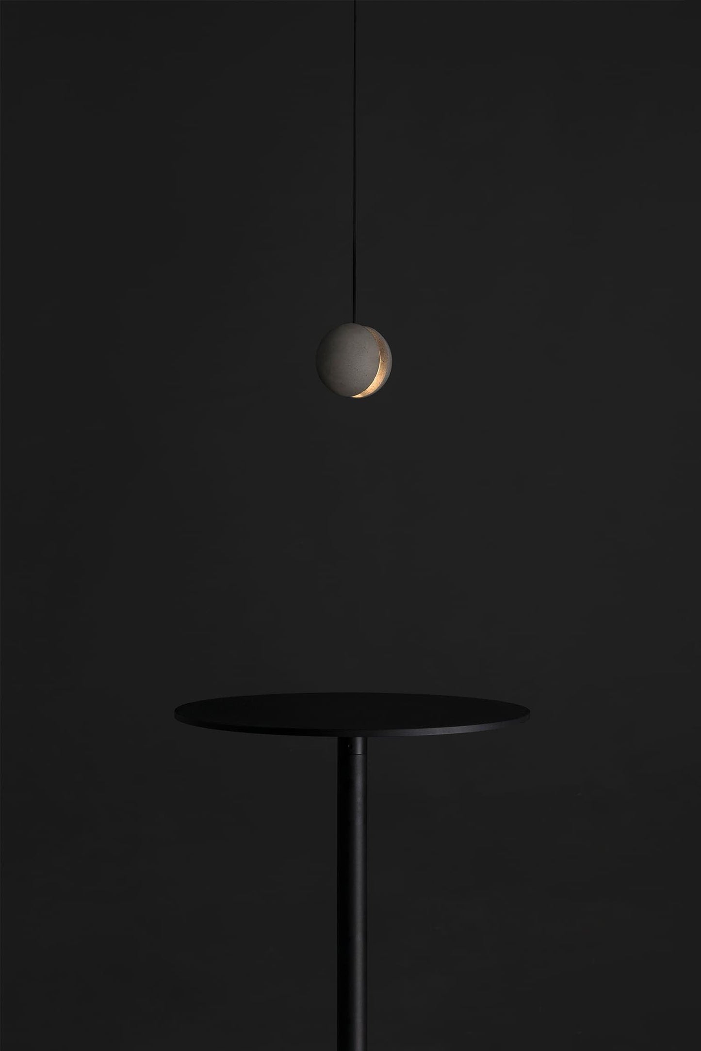 Moon Concrete Ceiling light fitting Pendant Lamp